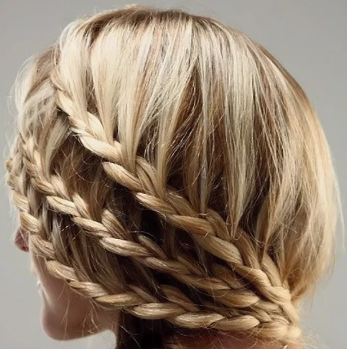Плетение кос | Корзинка из волос пошагово